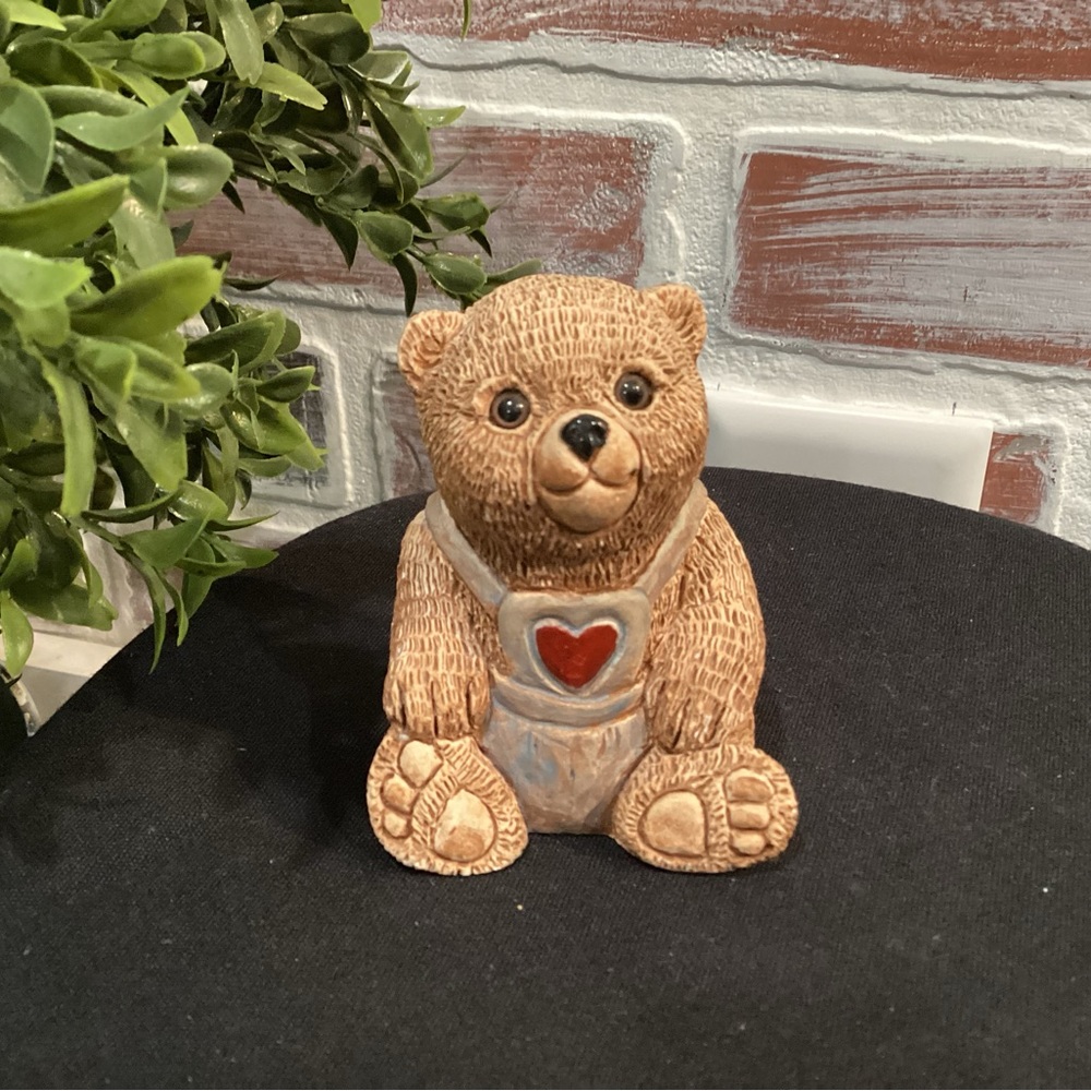 🔴 Vintage - 1984 to 1985 - Stone Critters Baby Teddy - Excellent Condition